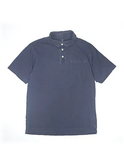 Pre-owned Crewcuts Kids' Short Sleeve Button Down Shirt In Blue