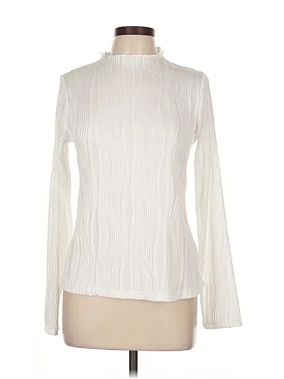 Pre-owned Lillusory Long Sleeve Turtleneck In White