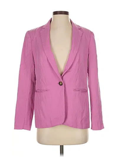 Pre-owned Ann Taylor Blazer Jacket In Pink