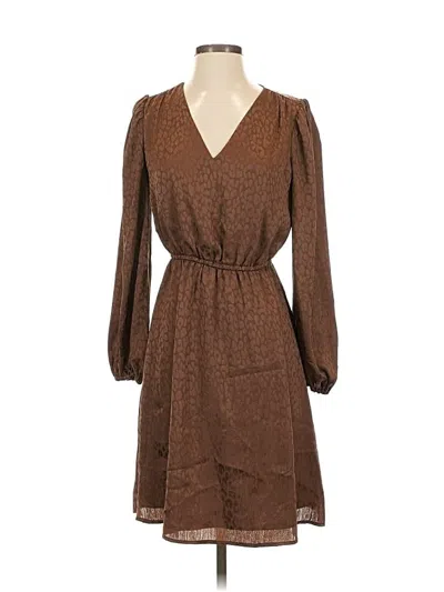 Pre-owned Ann Taylor Factory Casual Dress In Brown