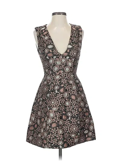 Pre-owned Alice And Olivia Alice + Olivia Cocktail Dress In Gray