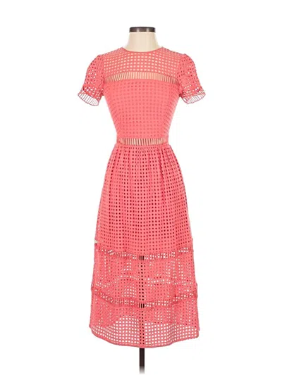 Pre-owned Bebe Casual Dress In Red