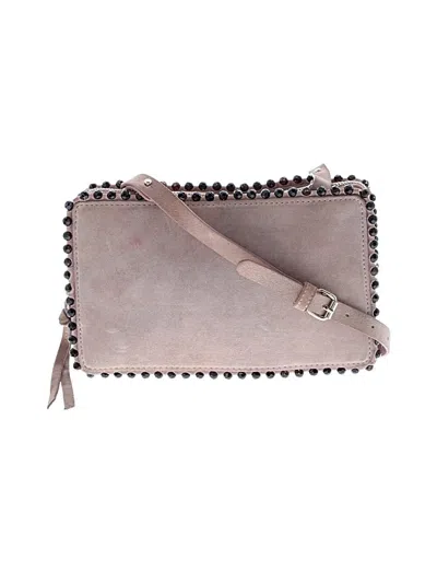 Pre-owned Zara Leather Crossbody Bag In Brown