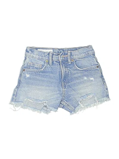Pre-owned Zara Kids' Denim Shorts In Blue