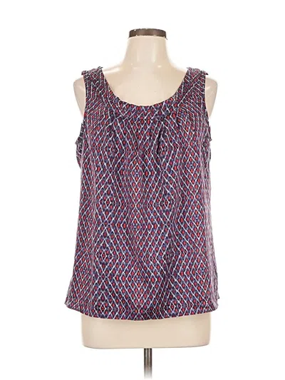 Pre-owned Anne Klein Sleeveless Blouse In Blue
