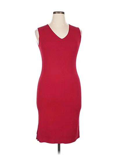 Pre-owned Spenser Jeremy Cocktail Dress In Burgundy