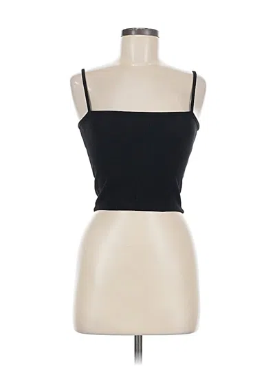 Pre-owned Brandy Melville Tank Top Black Strapless Neckline Tops