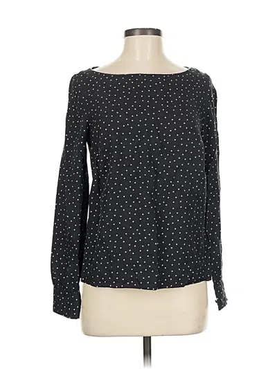 Pre-owned Boden Long Sleeve Blouse In Black
