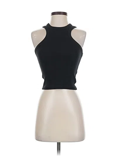 Pre-owned Zara Tank Top Black Halter Neckline Tops