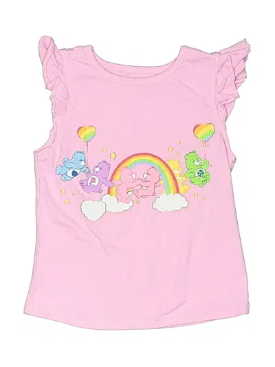Pre-owned Care Bears Kids' Sleeveless Top Pink Keyhole Neckline Tops