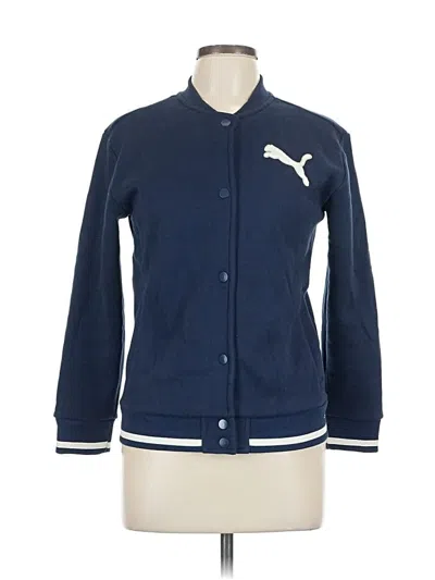 Pre-owned Puma Cardigan Sweater In Blue