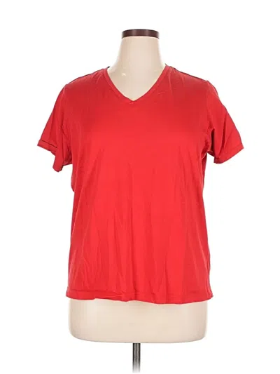 Pre-owned Lands' End Short Sleeve T-shirt In Red