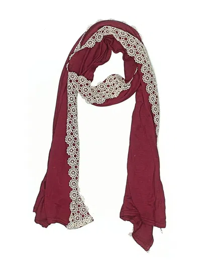Pre-owned Unbranded Scarf In Burgundy
