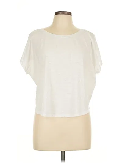 Pre-owned Athleta Short Sleeve T-shirt In White