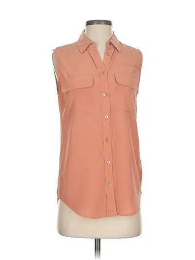 Pre-owned Equipment Sleeveless T-shirt In Orange