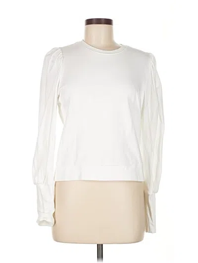 Pre-owned Joe's Jeans Long Sleeve Top In White