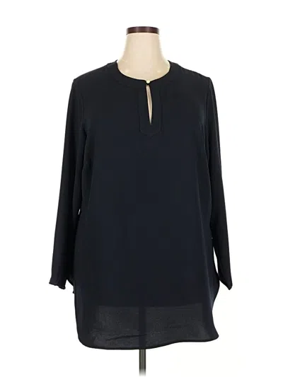 Pre-owned Polo Ralph Lauren 3/4 Sleeve Blouse In Black