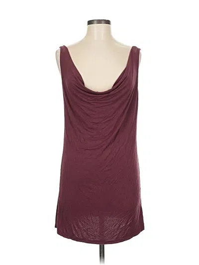 Pre-owned Pol Sleeveless Top Burgundy Cowl Neck Tops
