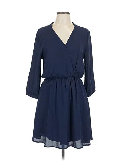 Pre-owned Lush Casual Dress In Blue