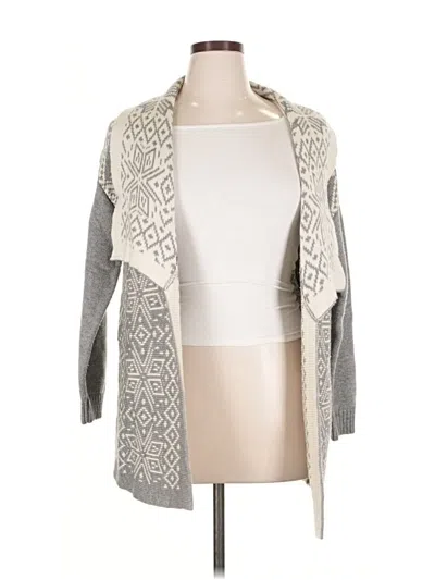 Pre-owned Talbots Cardigan Sweater In Gray