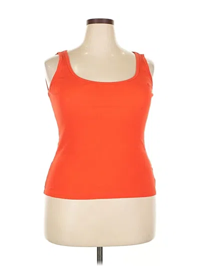 Pre-owned Polo Ralph Lauren Tank Top Orange Strapless Neckline Tops