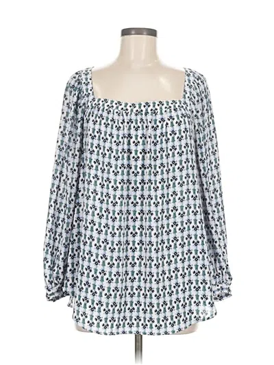 Pre-owned Ann Taylor 3/4 Sleeve Blouse In White