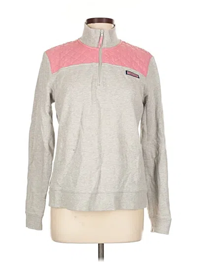 Pre-owned Vineyard Vines Fleece Jacket In Gray