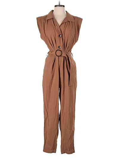 Pre-owned Zara Jumpsuit In Brown