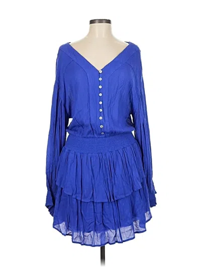 Pre-owned Mustard Seed Casual Dress In Blue