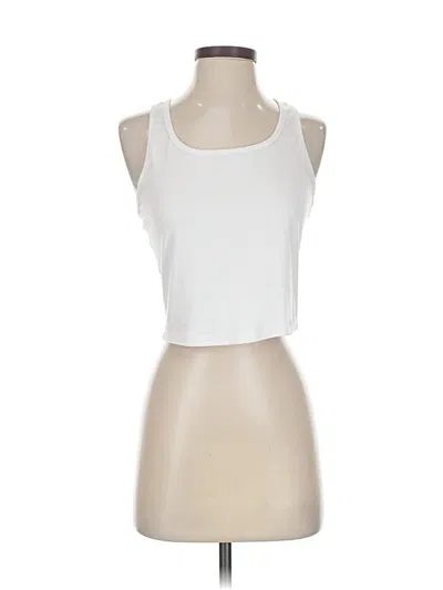 Pre-owned 90 Degree By Reflex Tank Top White Halter Neckline Tops