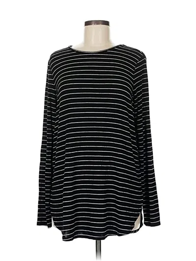 Pre-owned Ann Taylor Long Sleeve T-shirt In Black