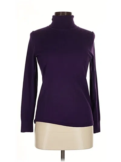 Pre-owned Talbots Turtleneck Sweater In Purple