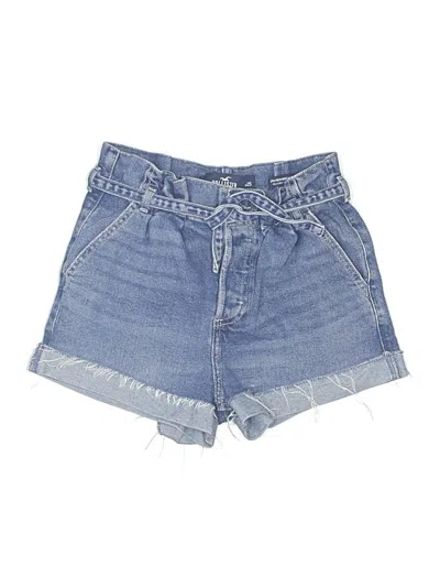 Pre-owned Hollister Denim Shorts In Blue