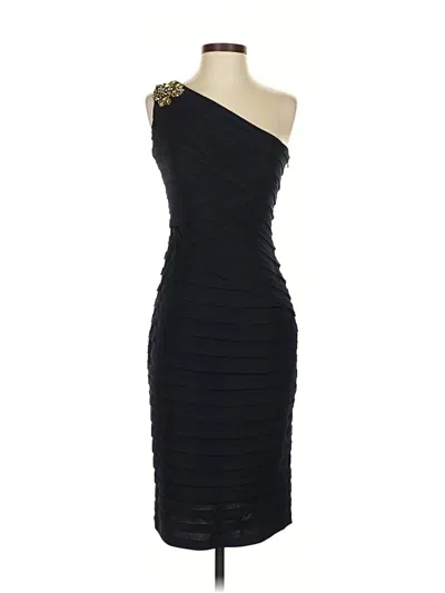 Pre-owned Xscape By Joanna Chen Cocktail Dress In Black