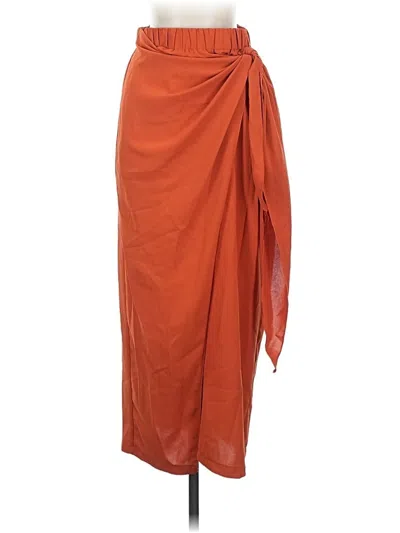 Pre-owned Fashion Formal Skirt In Orange