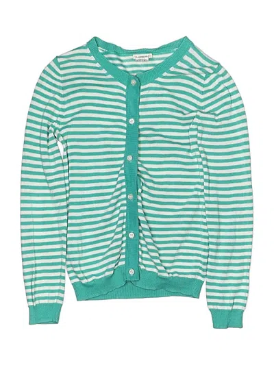 Pre-owned Crewcuts Kids' Cardigan Sweater In Green