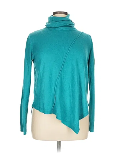 Pre-owned New York And Company Turtleneck Sweater In Blue