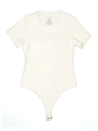 Pre-owned Klassy Network Bodysuit In White