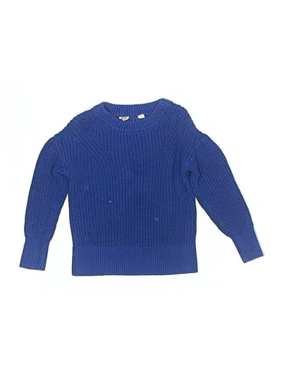 Pre-owned Gap Kids' Pullover Sweater In Blue