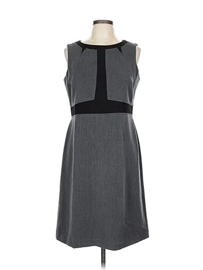 Pre-owned Kasper Casual Dress In Gray