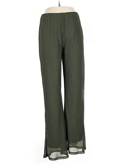 Zara Casual Pants In Green