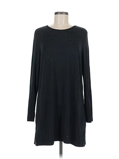 Pre-owned Jjill Casual Dress In Black