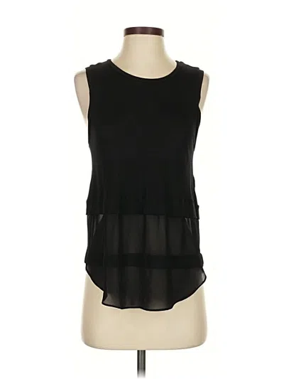 Pre-owned Michael Michael Kors Sleeveless Top Black Scoop Neck Tops
