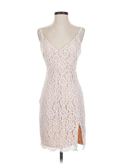 Pre-owned Lulus Cocktail Dress In White