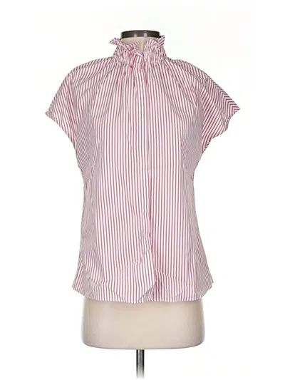 Pre-owned Pomander Place Short Sleeve Blouse In Pink