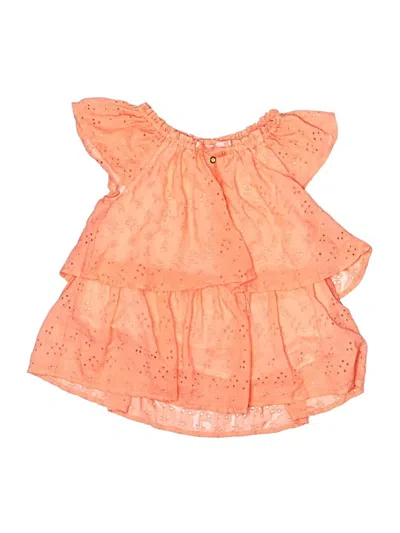 Pre-owned Juicy Couture Kids' Short Sleeve Blouse In Orange