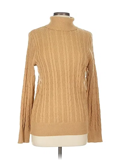 Pre-owned St. John's Bay Turtleneck Sweater In Brown