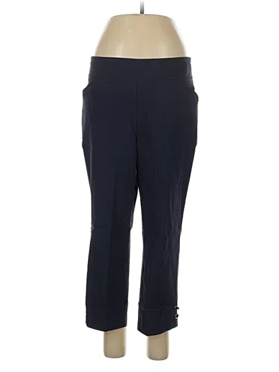 Pre-owned Nina Leonard Active Pants In Blue