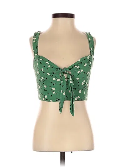 Pre-owned Reformation Sleeveless Blouse In Green