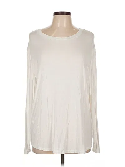 Pre-owned Gap Long Sleeve T-shirt In White